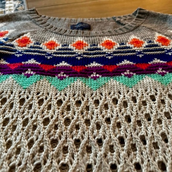 Womenโs American Eagle Retro-Style Fair Isle Sweater Size XL. - Picture 4 of 9